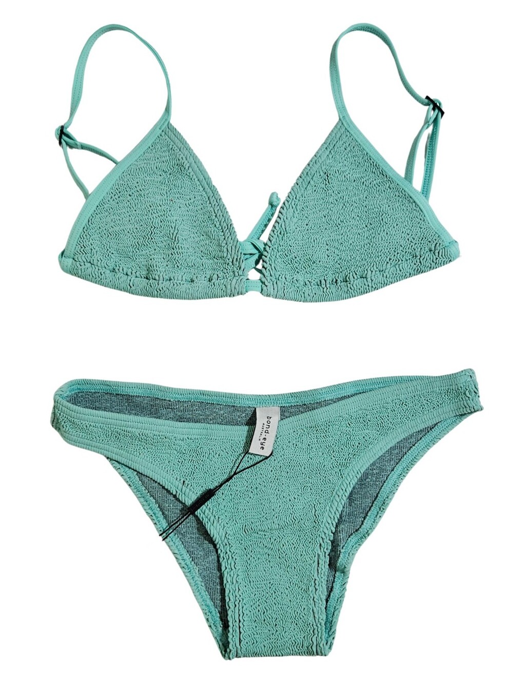 Bond-Eye Bikini Set Luana Triangle & Sign Brief Jelly Mint Swimsuit One Size